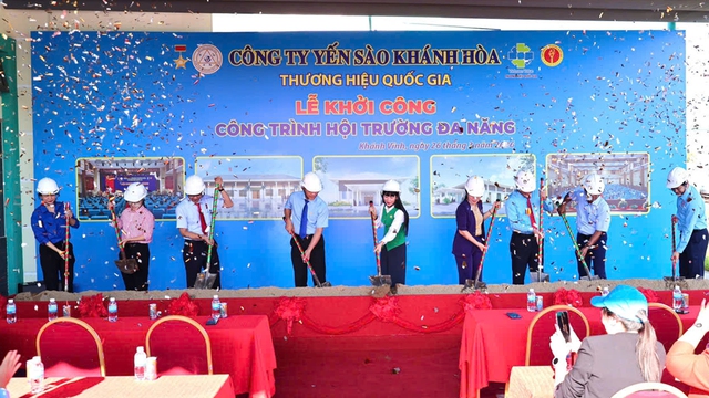 Yến sào Khánh Hòa khởi công hội trường 13 tỉ đồng, trồng 200 cây xanh - Ảnh 1.