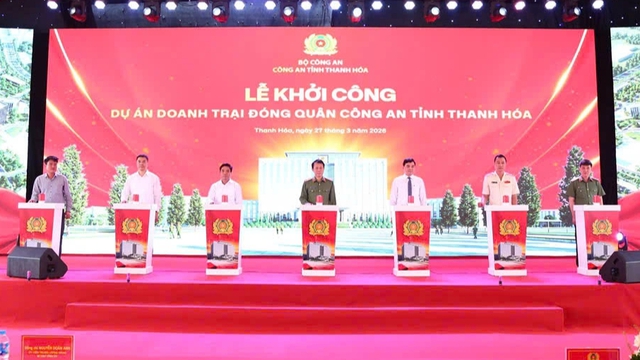 Công an Thanh Hóa khởi công doanh trại đóng quân rộng hơn 32 ha- Ảnh 2. Công an Thanh Hóa khởi công doanh trại đóng quân rộng hơn 32 ha- Ảnh 2.
