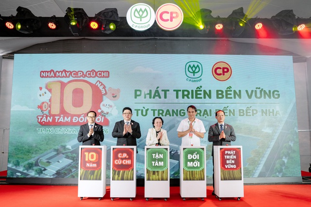 Nhà máy chế biến thực phẩm C.P. Củ Chi tăng sản lượng 10 lần sau 10 năm- Ảnh 1. Nhà máy chế biến thực phẩm C.P. Củ Chi tăng sản lượng 10 lần sau 10 năm- Ảnh 1.