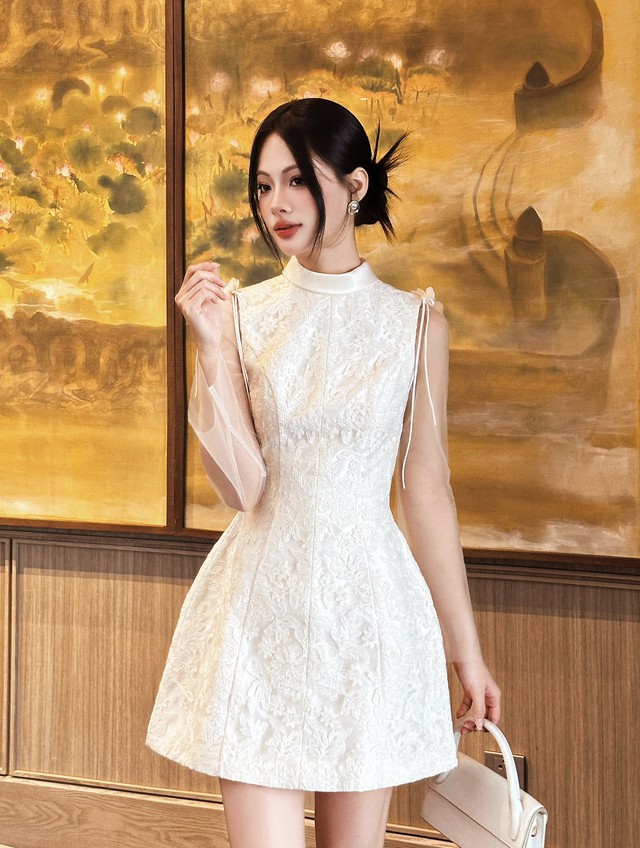 Kiểu váy giúp tôn nét thanh lịch, mặc lên là gọn dáng- Ảnh 3.