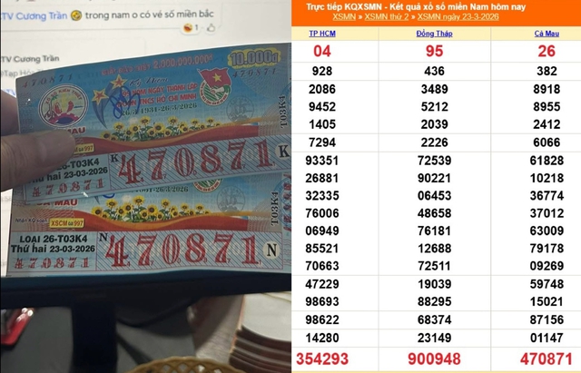 Người phụ nữ C&agrave; Mau tr&uacute;ng 2 tờ xổ số độc đắc , nhận thưởng tại Vĩnh Long - Ảnh 1.