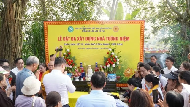 Khởi c&ocirc;ng x&acirc;y dựng ch&ugrave;a Da, nơi thờ tự 534 nh&agrave; b&aacute;o -  liệt sĩ- Ảnh 6.