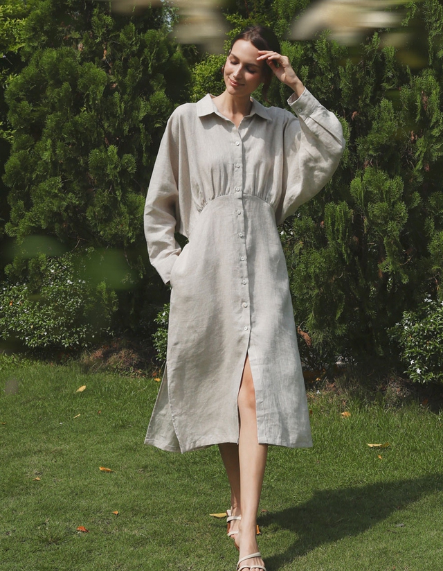 Thoáng mát cả ngày dài với trang phục linen tự nhiên- Ảnh 4.