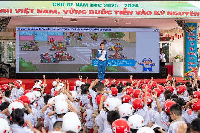 Honda Việt Nam đóng góp tích cực vào tỷ lệ đội mũ bảo hiểm của trẻ em - Ảnh 2.