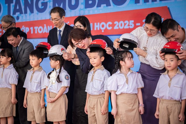 Honda Việt Nam đóng góp tích cực vào tỷ lệ đội mũ bảo hiểm của trẻ em - Ảnh 3.