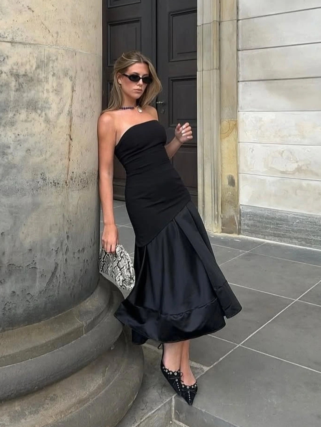 Váy hạ eo, nhân vật chính 'thầm lặng' của mùa này- Ảnh 2. Váy hạ eo, nhân vật chính 'thầm lặng' của mùa này- Ảnh 2.