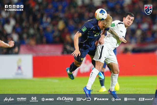 Đội tuyển Thái Lan thắng Turkmenistan phút 89, lách khe cửa hẹp giành vé Asian Cup 2027, Philippines bị loại- Ảnh 1. Đội tuyển Thái Lan thắng Turkmenistan phút 89, lách khe cửa hẹp giành vé Asian Cup 2027, Philippines bị loại- Ảnh 1.