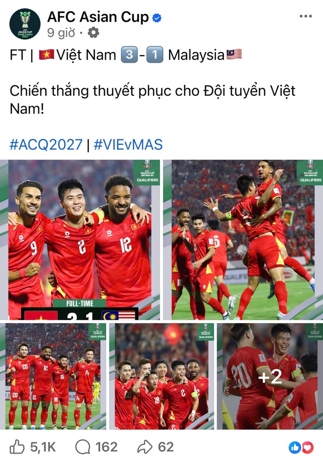 FIFA d&iacute; dỏm nhắc t&ecirc;n H&ecirc;n Son Mạnh, AFC khen ngợi đội tuyển Việt Nam thắng ho&agrave;n hảo Malaysia - Ảnh 2.