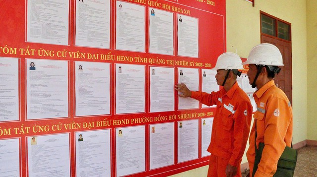 Công ty Điện lực Quảng Trị bảo đảm điện cho ngày bầu cử - Ảnh 1.