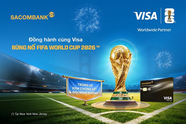 Du lịch Mỹ v&agrave; xem FIFA World Cup 2026&trade; với thẻ SACOMBANK Visa- Ảnh 1.