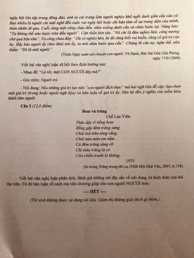 Thi học sinh giỏi TP.HCM m&ocirc;n ngữ văn: Th&iacute; sinh phải chứng minh kh&ocirc;ng l&agrave; robot - Ảnh 4.