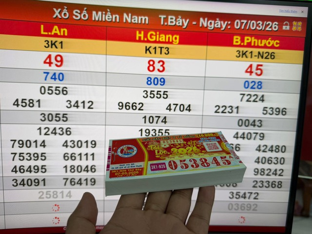  Lộ diện vé trúng đài Bình Phước - Ảnh 1.