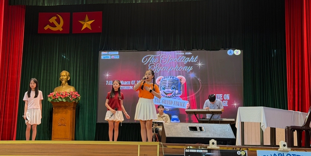 Học sinh lồng tiếng phim bằng tiếng Anh, Pháp, Đức, Nhật, Trung - Ảnh 2.