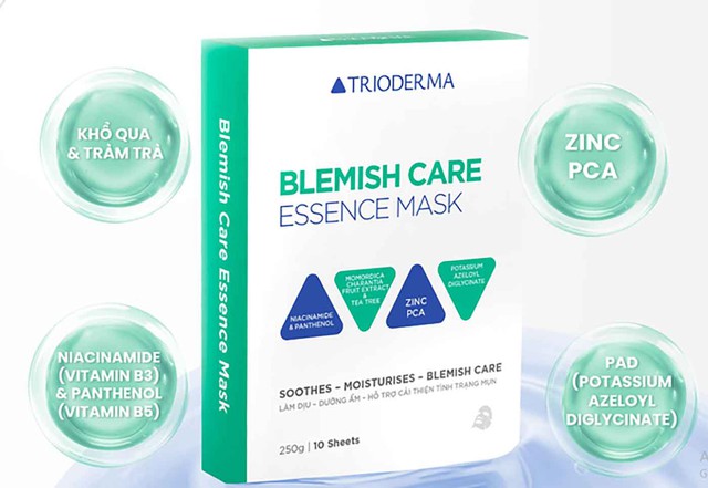 Hướng dẫn sử dụng mặt nạ Trioderma Blemish Care Essence Mask da cải thiện sau 1 đ&ecirc;m - Ảnh 3.