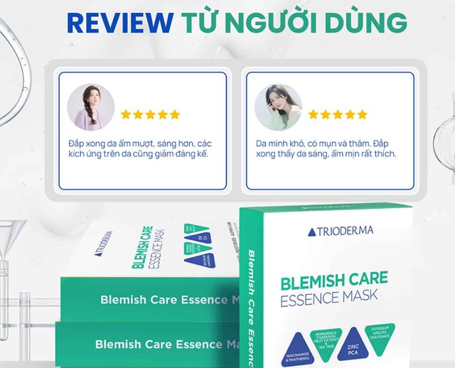 Hướng dẫn sử dụng mặt nạ Trioderma Blemish Care Essence Mask da cải thiện sau 1 đ&ecirc;m - Ảnh 6.