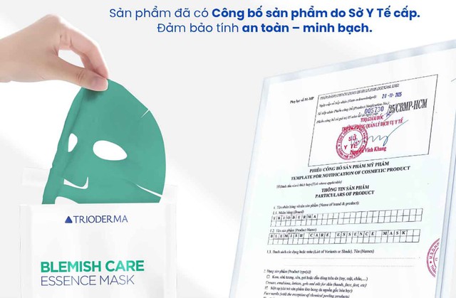 Hướng dẫn sử dụng mặt nạ Trioderma Blemish Care Essence Mask da cải thiện sau 1 đ&ecirc;m - Ảnh 9.
