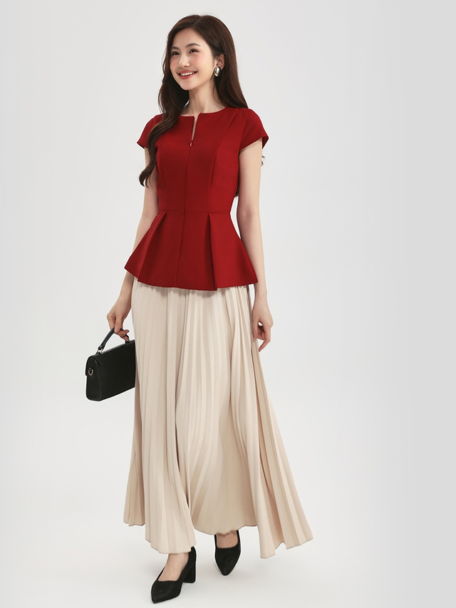 Những mẫu áo đẹp nhất nên phối cùng chân váy xếp ly  - Ảnh 5.