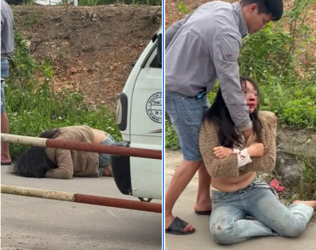 C&ocirc; g&aacute;i bị k&eacute;o l&ecirc; tr&ecirc;n đường ở Hải Ph&ograve;ng , C&ocirc;ng an đưa ra kết luận - Ảnh 1.