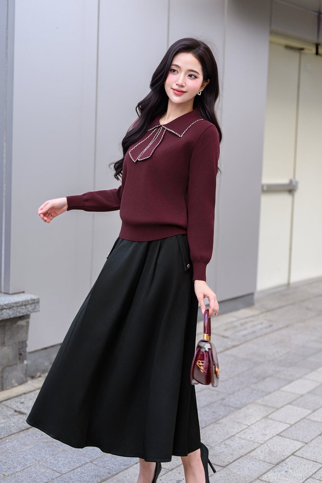 Sắc đỏ nồng nàn kết hợp đen huyền bí tạo diện mạo thời thượng- Ảnh 1.