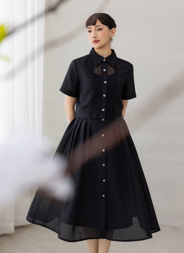 Dễ mặc, dễ đẹp khi diện trang phục đồng màu - Ảnh 6.