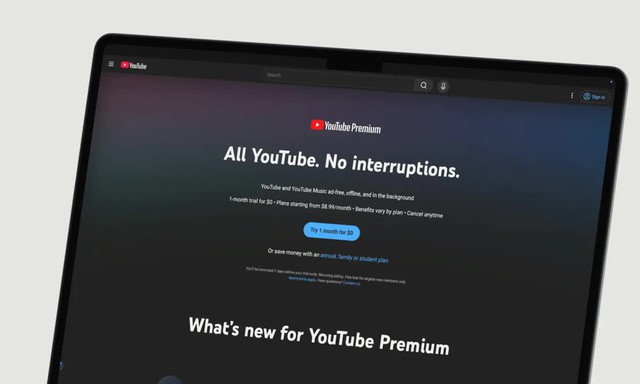 YouTube Premium bất ngờ tăng giá đến 4 USD/tháng - Ảnh 1.