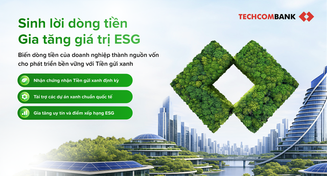 Techcombank ra mắt Tiền gửi Xanh: Giải pháp tài chính bền vững cho doanh nghiệp - Ảnh 1.
