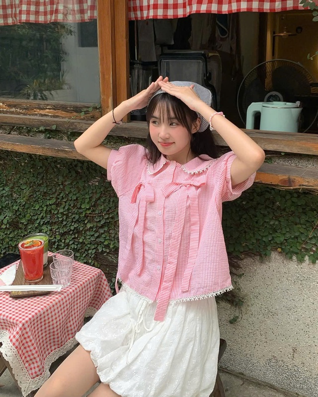 Hóa nàng thơ trong tích tắc cùng áo sơ mi ngắn tay bồng- Ảnh 5.