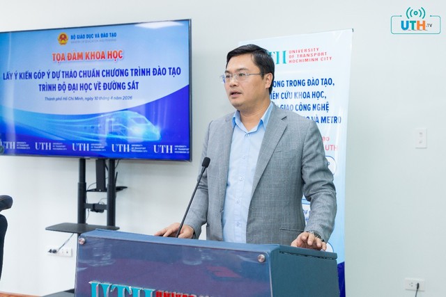 UTH khẳng định vai tr&ograve; n&ograve;ng cốt trong đ&agrave;o tạo nh&acirc;n lực đường sắt tốc độ cao- Ảnh 1.