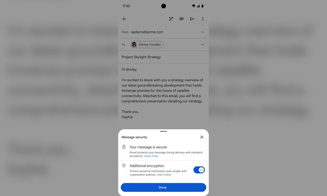 Gmail tung mã hóa đầu cuối cho ứng dụng di động - Ảnh 2.