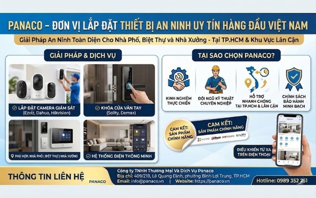 PANACO - Đơn vị lắp đặt thiết bị an ninh hàng đầu tại Việt Nam - Ảnh 1.