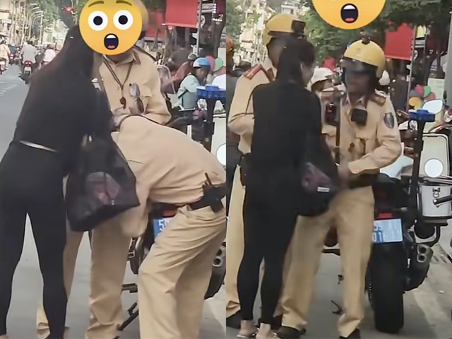 Thực hư vụ cô gái giằng co với 2 CSGT TP.HCM, giật tờ giấy xanh - Ảnh 1. Thực hư vụ cô gái giằng co với 2 CSGT TP.HCM, giật tờ giấy xanh - Ảnh 1.