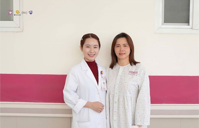 Từ Mỹ về BV Phương Châu mổ nội soi u xơ trên nền 4 lần mổ cũ - Ảnh 1.