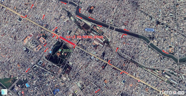 Thi c&ocirc;ng ga ngầm metro số 2 đường C&aacute;ch Mạng Th&aacute;ng 8: Đi sao tr&aacute;nh kẹt xe? - Ảnh 1.