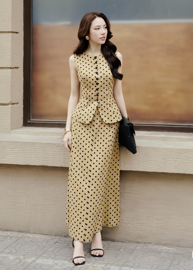 Chân váy chấm bi, điểm nhấn cổ điển cho phong cách hè- Ảnh 3.
