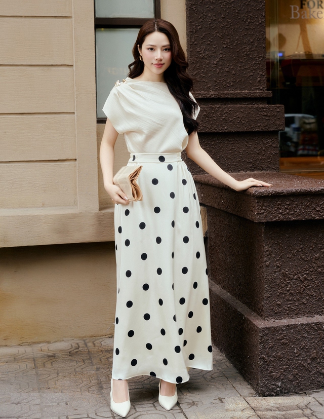 Chân váy chấm bi, điểm nhấn cổ điển cho phong cách hè- Ảnh 4.