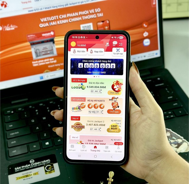 Lối sống kh&ocirc;ng tiền mặt: 4 triệu người chọn giải tr&iacute; c&oacute; thưởng qua Vietlott SMS - Ảnh 1.
