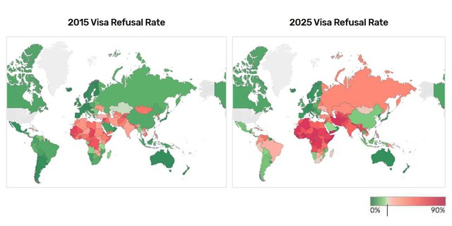 Tỷ lệ trượt visa du học Mỹ cao nhất 10 năm - Ảnh 1.