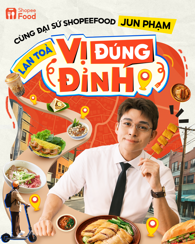 Jun Phạm v&agrave; ShopeeFood lan tỏa &lsquo;vị đ&uacute;ng đỉnh&rdquo; với series &lsquo;Ăn Đi Đ&atilde;&rsquo;- Ảnh 1.