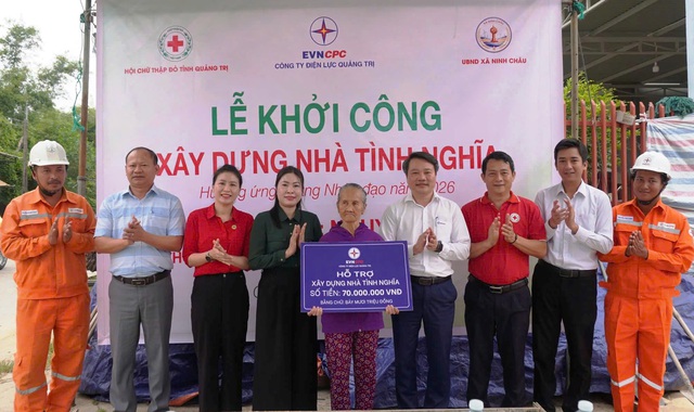 C&ocirc;ng ty Điện lực Quảng Trị khởi c&ocirc;ng nh&agrave; t&igrave;nh nghĩa - Ảnh 1.