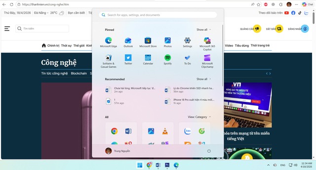Chưa hài lòng, Microsoft tiếp tục 'đập đi xây lại' Start Menu Windows 11 - Ảnh 1.