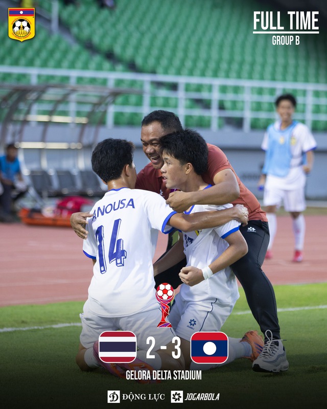 U.17 L&agrave;o ngược d&ograve;ng thắng sốc loại Th&aacute;i Lan: V&agrave;o b&aacute;n kết với ng&ocirc;i nhất bảng- Ảnh 1.