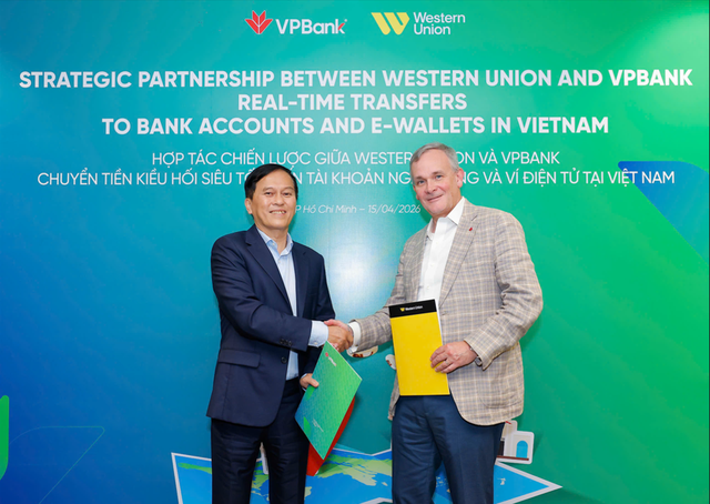 VPBank hợp t&aacute;c Western Union nhận kiều hối v&agrave;o v&iacute; điện tử, t&agrave;i khoản si&ecirc;u tốc- Ảnh 1.