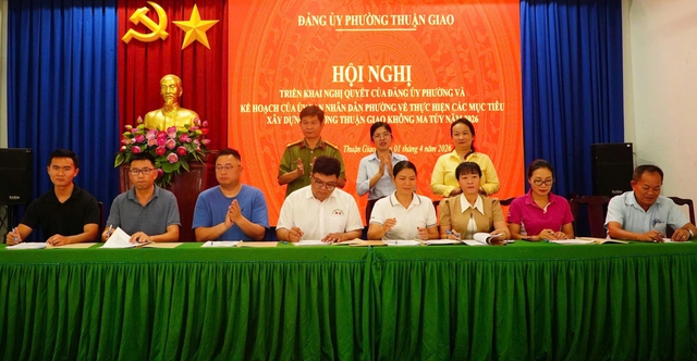 TP.HCM: Phường Thuận Giao siết chặt quản l&yacute;, hướng tới mục ti&ecirc;u kh&ocirc;ng ma t&uacute;y năm 2026 - Ảnh 2.