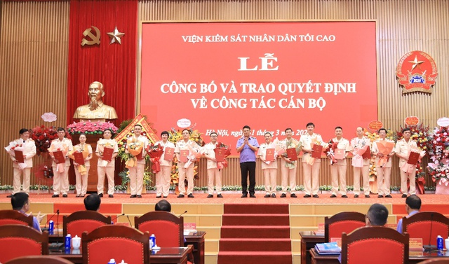C&ocirc;ng bố bổ nhiệm nhiều viện trưởng, vụ trưởng Viện KSND tối cao - Ảnh 2.