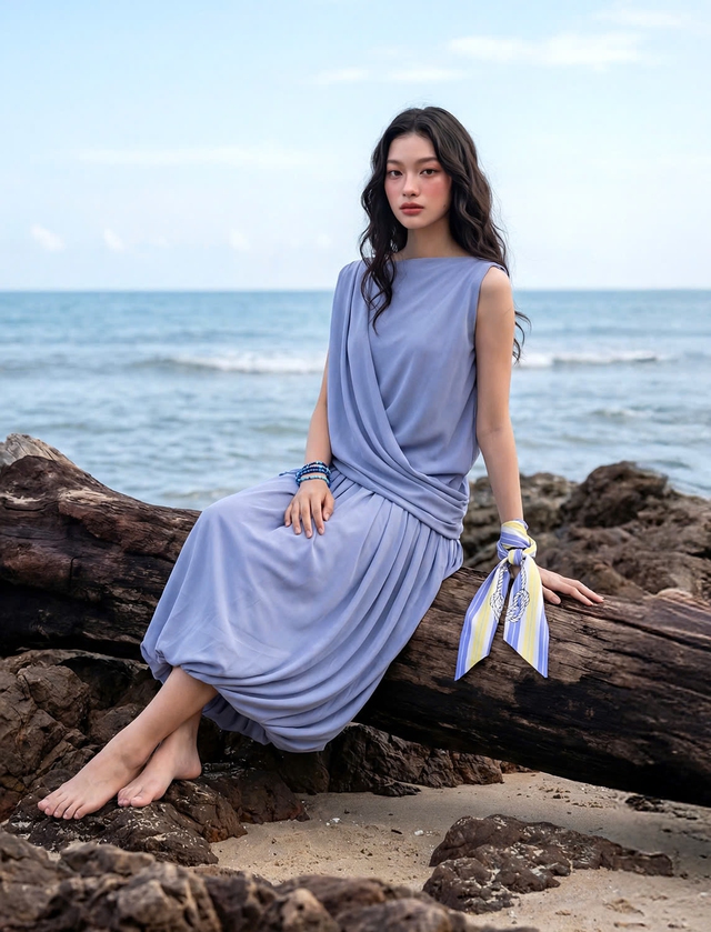 Sở hữu vẻ ngoài thanh thoát, nữ tính với đầm suông- Ảnh 4.