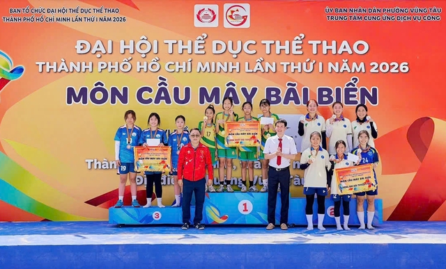 Hấp dẫn tranh t&agrave;i m&ocirc;n cầu m&acirc;y b&atilde;i biển Đại hội TDTT TP.HCM 2026- Ảnh 3.