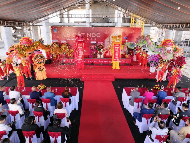 Ch&iacute;nh thức cất n&oacute;c th&aacute;p căn hộ Polaris - The Maris Vũng T&agrave;u - Ảnh 1.