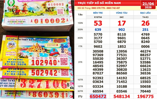  Một khách trúng 420 triệu đài Bến Tre  - Ảnh 1.