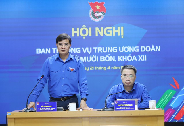 Khai mạc Hội nghị Ban thường vụ T.Ư Đo&agrave;n lần thứ 14   - Ảnh 1.