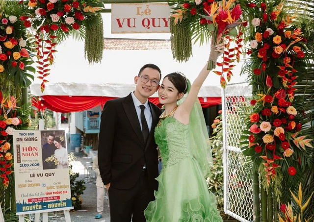 Cô dâu cùng gia đình tự trang trí đám cưới và thành quả gây bất ngờ - Ảnh 7.